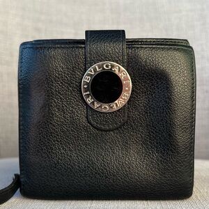 Bulgari Compact Wallet Black